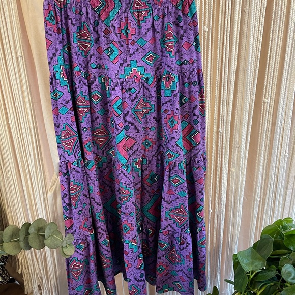 Vintage America America Geometric Print Skirt - Picture 6 of 7